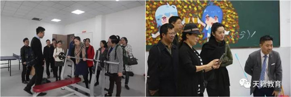 �怽�嘉宾�q�行校园参观