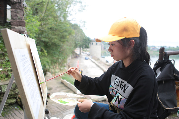 2018�q?月央清班安居古镇写生