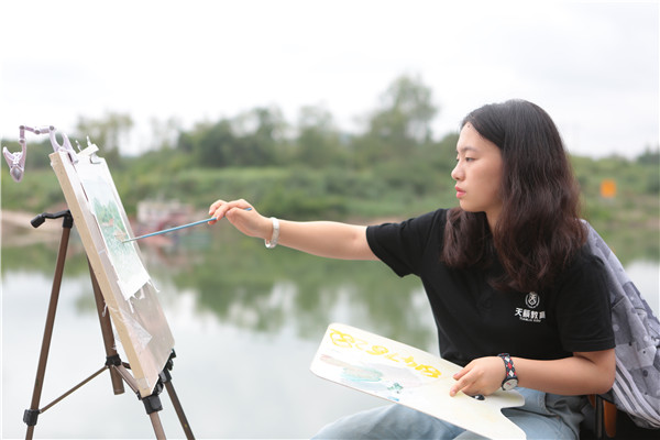 2018�q?月央清班安居古镇写生